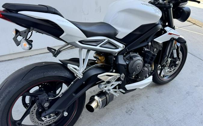 2019 Triumph Street Triple RS Crystal White