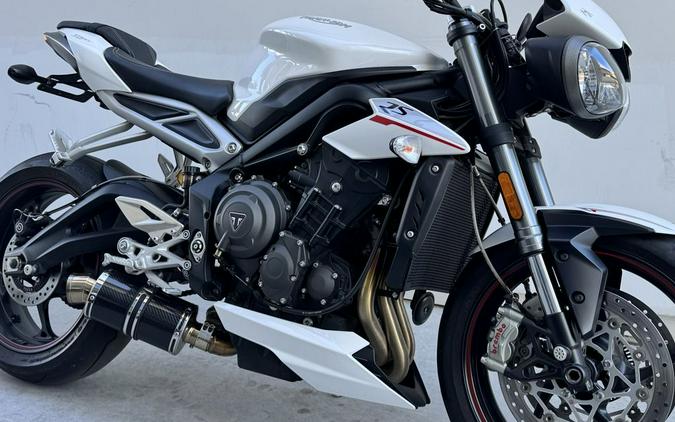 2019 Triumph Street Triple RS Crystal White
