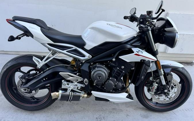 2019 Triumph Street Triple RS Crystal White
