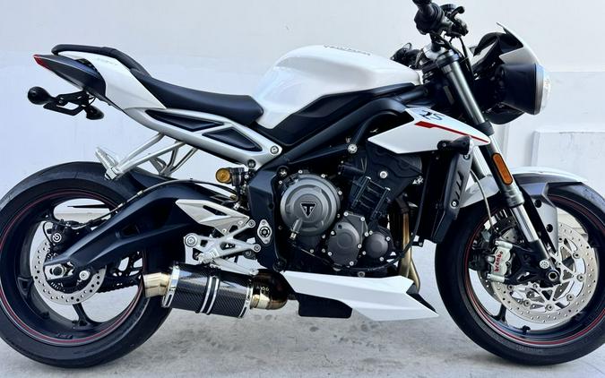 2019 Triumph Street Triple RS Crystal White