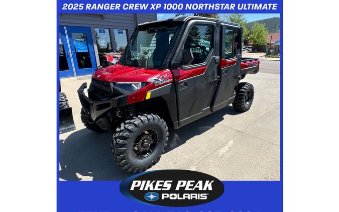 2025 Polaris Industries RANGER CREW XP 1000 NORTHSTAR EDITION ULTIMATE SUNSET RED