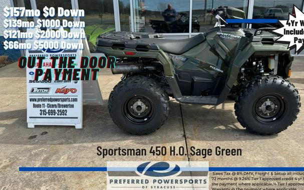 2024 Polaris Industries Sportsman 450 H.O. Sage Green