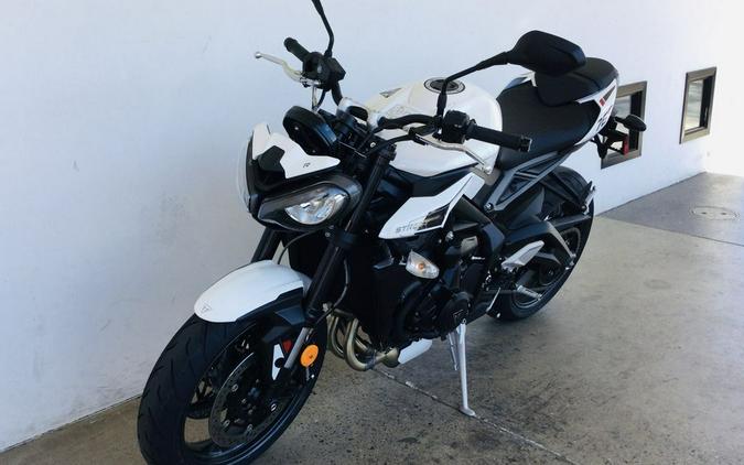 2024 Triumph Street Triple 765 R Crystal White