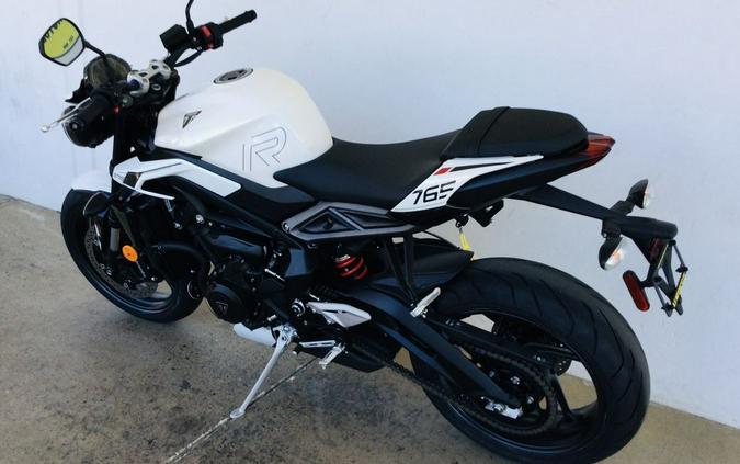 2024 Triumph Street Triple 765 R Crystal White