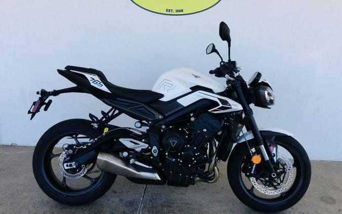 2024 Triumph Street Triple 765 R Crystal White