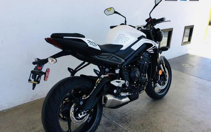 2024 Triumph Street Triple 765 R Crystal White