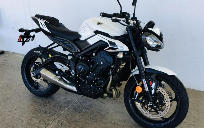 2024 Triumph Street Triple 765 R Crystal White