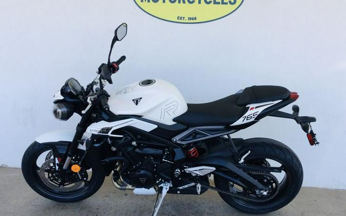 2024 Triumph Street Triple 765 R Crystal White