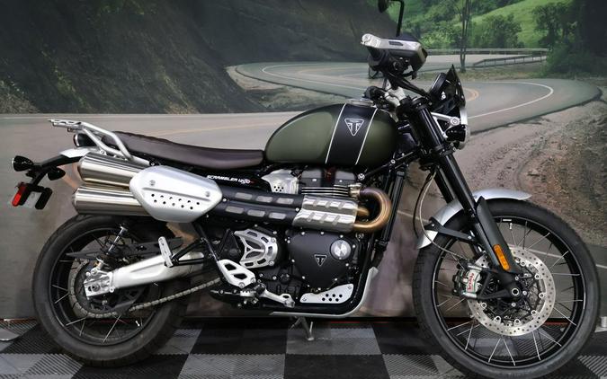 2022 Triumph Scrambler 1200 XC Matt Khaki Green Matt Jet Black