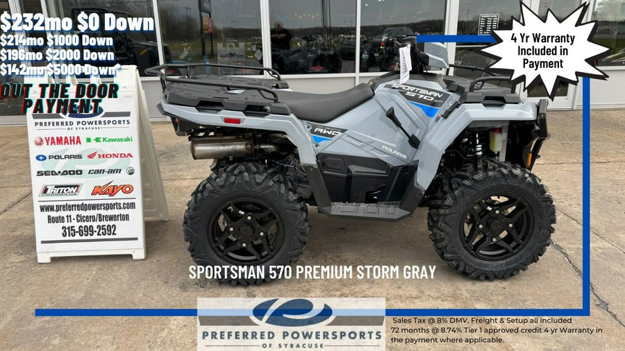 2024 Polaris Industries Sportsman 570 Premium Storm Gray