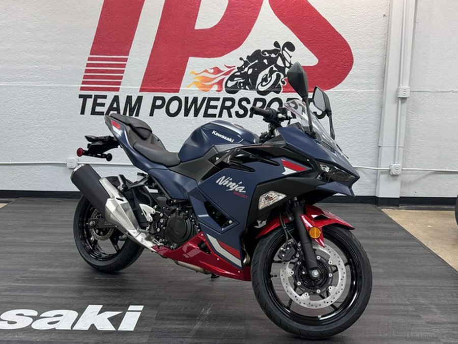 2026 Kawasaki Ninja 500 ABS Metallic Matte Twilight Blue