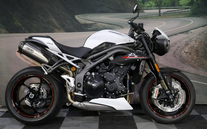 2019 Triumph Speed Triple RS Crystal White Metallic