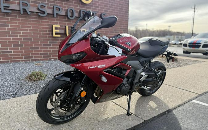 2025 Triumph Daytona 660 Carnival Red / Sapphire Black