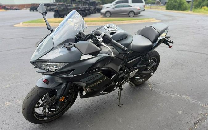 2024 Kawasaki Ninja® 650 ABS Metallic Matte Dark Gray/Metallic Spark Black