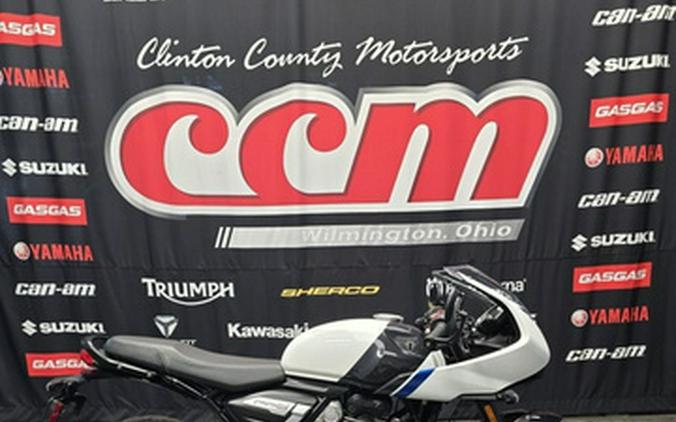 2026 Triumph Thruxton 400 Pearl Metallic White / Storm Grey 400