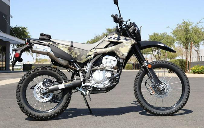 2026 Kawasaki KLX300 Cypher Camo Beige