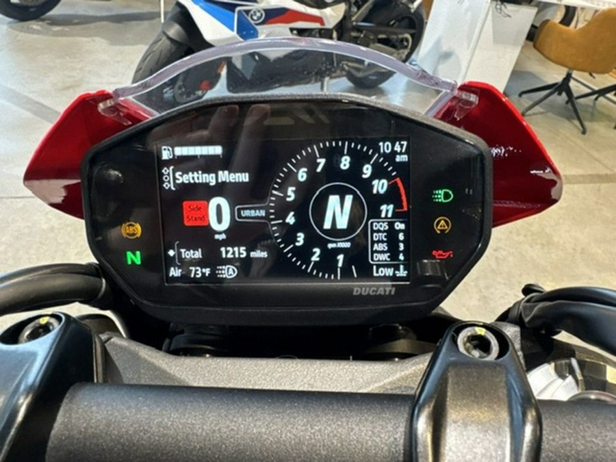 2023 Ducati Monster + Ducati Red Dark Stealth