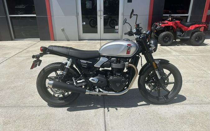 2025 Triumph Speed Twin 900 Aluminium Silver/Carnival Red/Jet Black