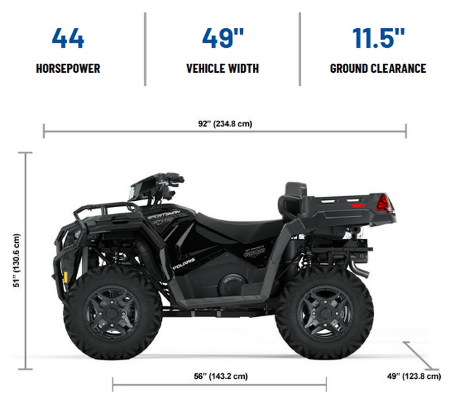 2025 Polaris Industries SPORTSMAN TOURING 570 X2 BLACK ONYX