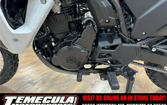 2025 Kawasaki KLR 650 S Pearl Crystal WhiteMetallic Carbon Gray