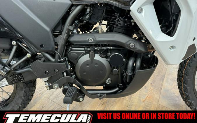 2025 Kawasaki KLR 650 S Pearl Crystal WhiteMetallic Carbon Gray