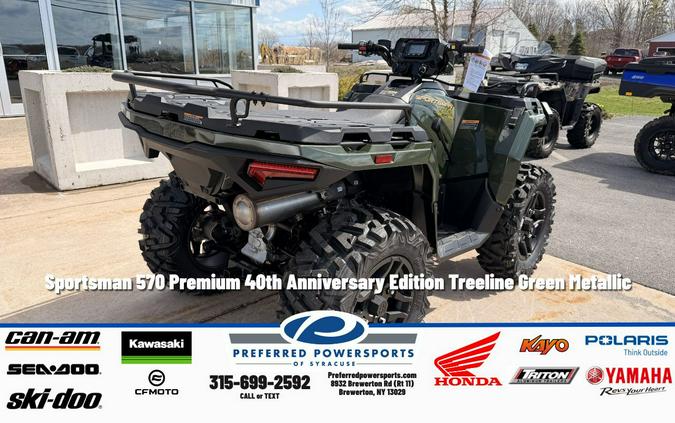 2026 Sportsman 570 Premium 40th Anniversary Edition Treeline Green Metallic - Polaris