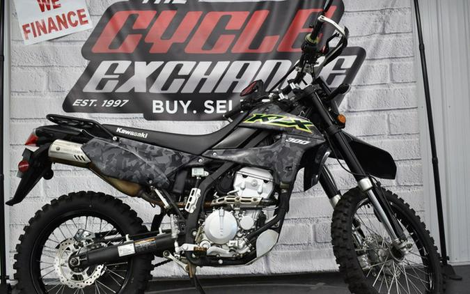 2021 Kawasaki KLX 300 Fragment Camo Gray