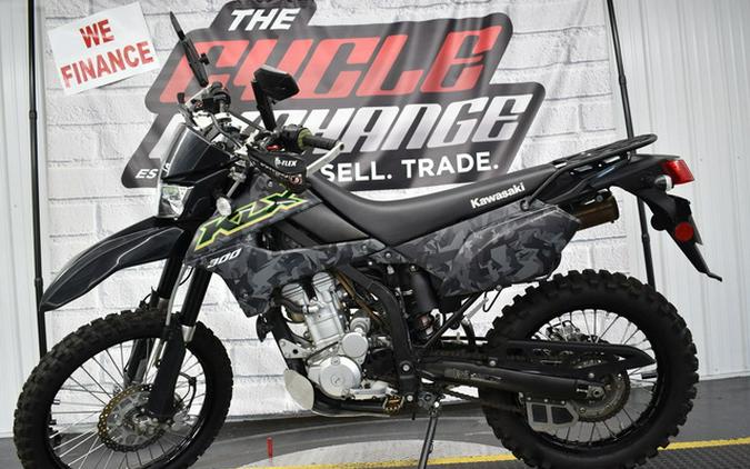 2021 Kawasaki KLX 300 Fragment Camo Gray