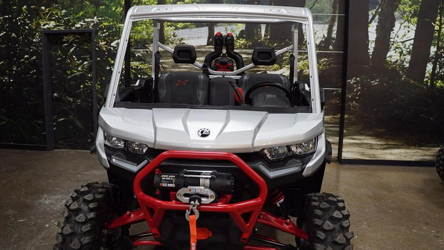 2025 Can-Am® Defender X mr with Half-Doors HD10 Hyper Silver & Legion Red
