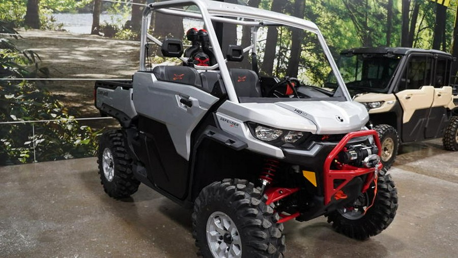 2025 Can-Am® Defender X mr with Half-Doors HD10 Hyper Silver & Legion Red