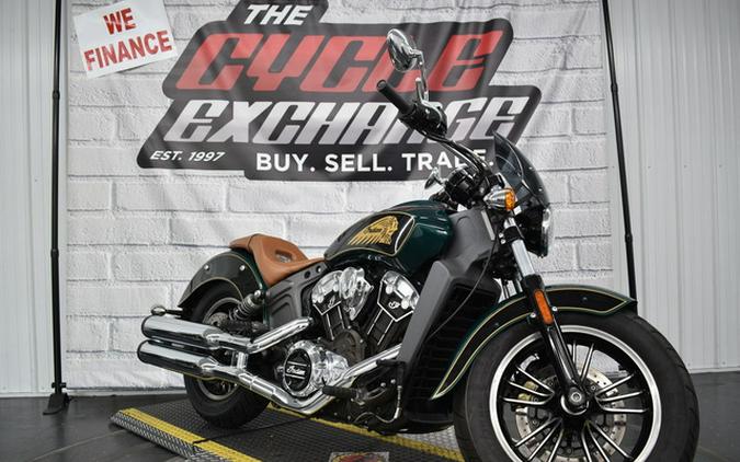 2020 Indian Scout ABS Metallic JadeThunder Black