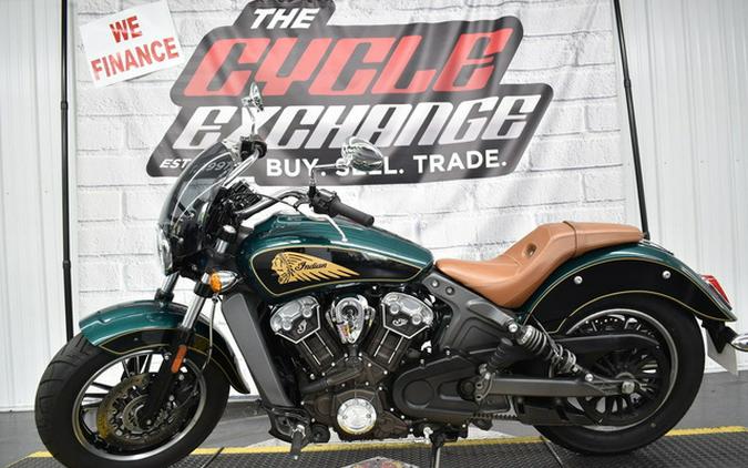 2020 Indian Scout ABS Metallic JadeThunder Black