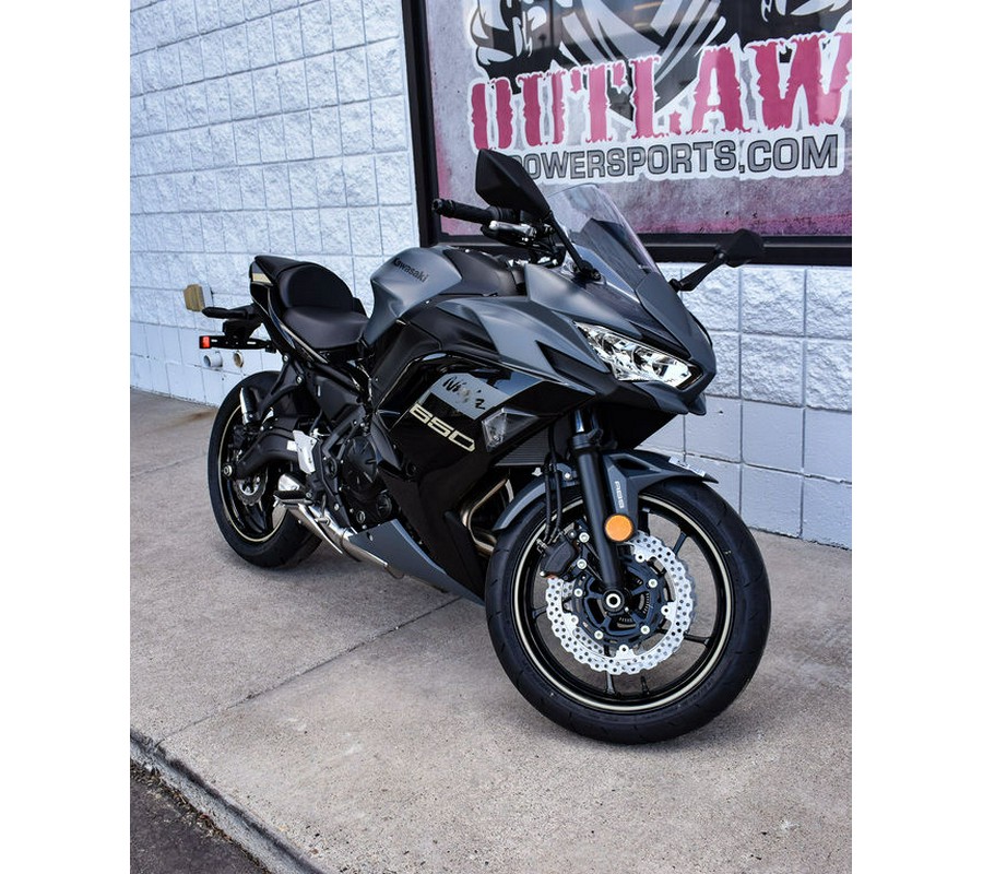 2024 Kawasaki Ninja® 650 Metallic Matte Dark Gray/Metallic Spark Black