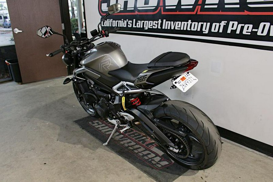 2024 Triumph Street Triple 765 R Silver Ice