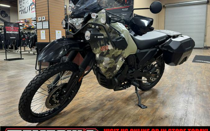 2026 Kawasaki KLR650 Adventure ABS Cypher Camo Beige