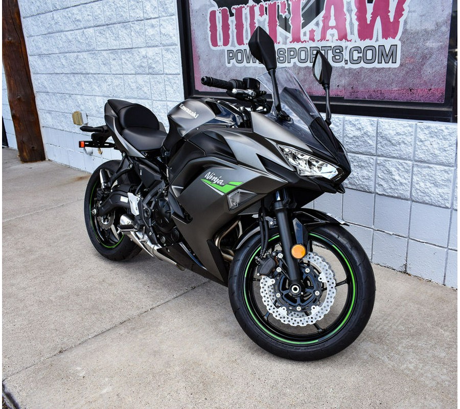 2024 Kawasaki Ninja® 650 Metallic Matte Graphenesteel Gray/Ebony