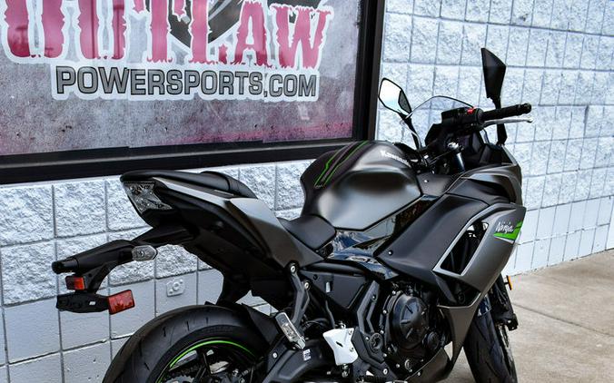 2024 Kawasaki Ninja® 650 Metallic Matte Graphenesteel Gray/Ebony