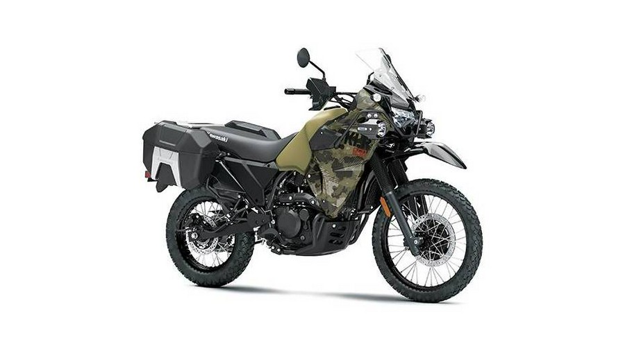 2026 Kawasaki KLR 650 Adventure ABS Cypher Camo Beige/Metallic Matte Carbon Gray