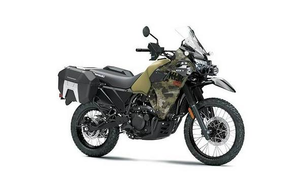 2026 Kawasaki KLR 650 Adventure ABS Cypher Camo Beige/Metallic Matte Carbon Gray - A39793