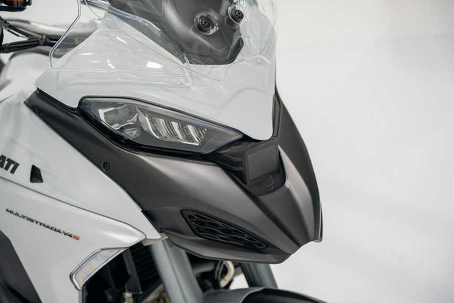 2023 Ducati Multistrada V4S Iceberg White - Spoked Wheels