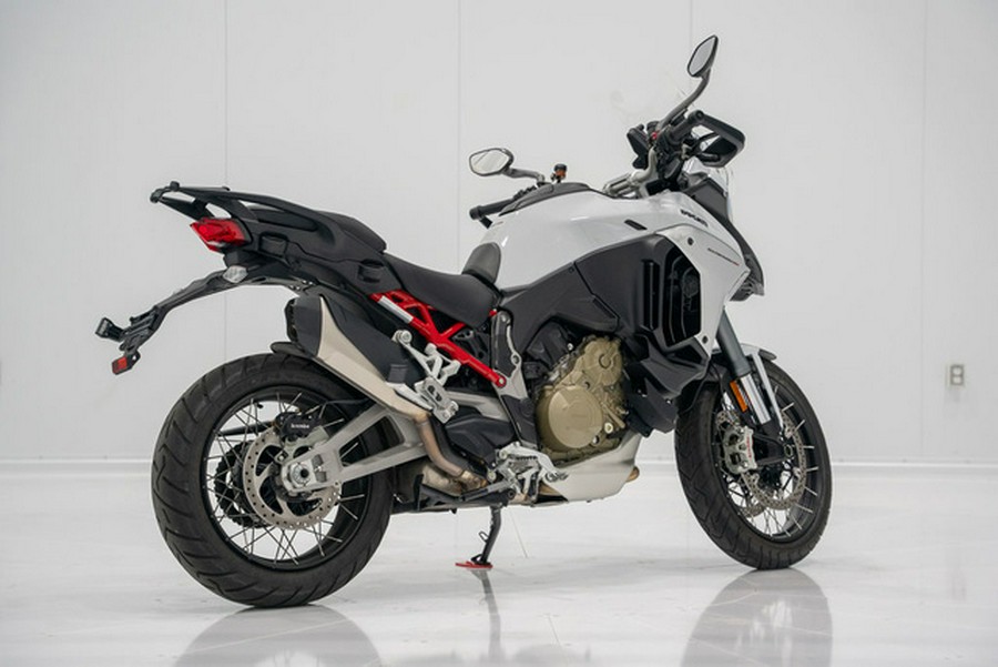 2023 Ducati Multistrada V4S Iceberg White - Spoked Wheels