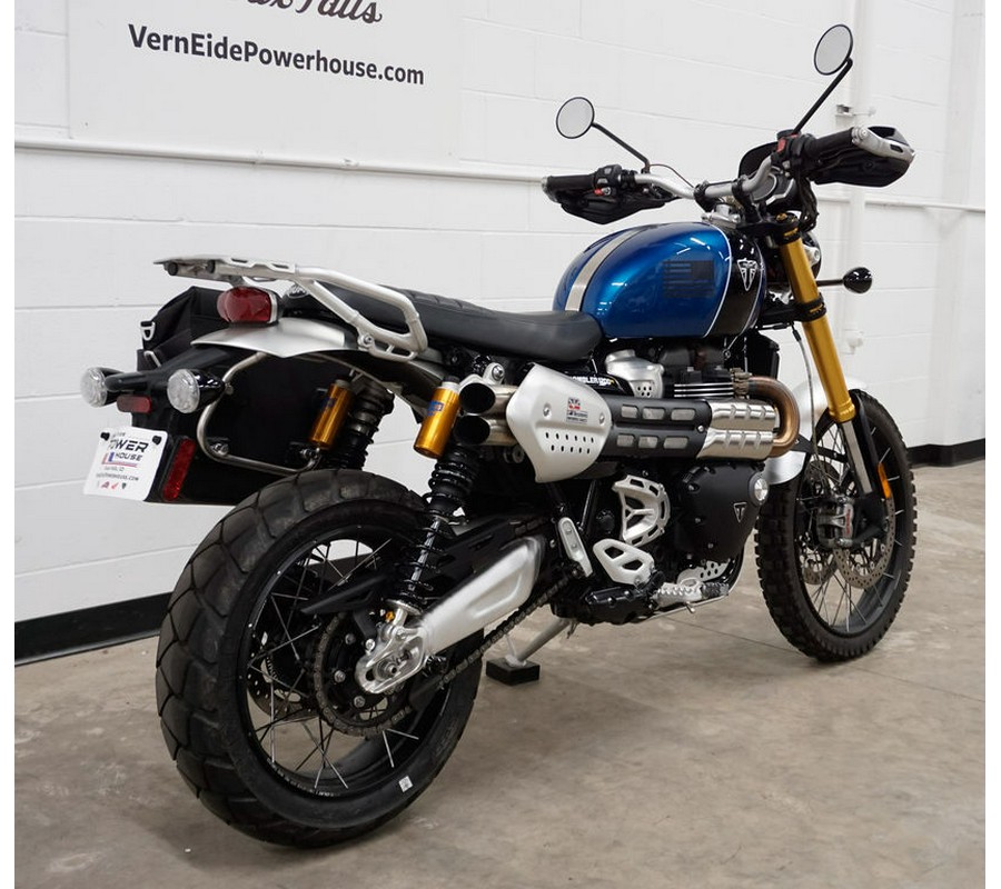 2022 Triumph Scrambler 1200 XE Cobalt Blue Jet Black