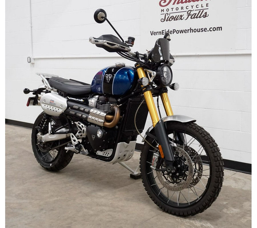 2022 Triumph Scrambler 1200 XE Cobalt Blue Jet Black