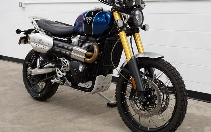 2022 Triumph Scrambler 1200 XE Cobalt Blue Jet Black