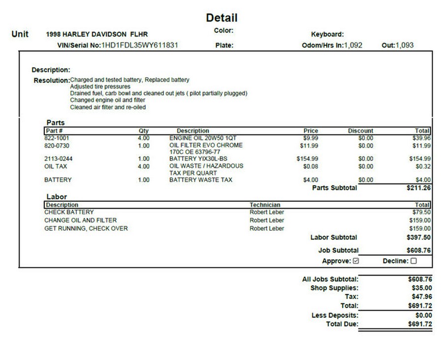 1998 Harley-Davidson® FLHRXS - Road King® Special