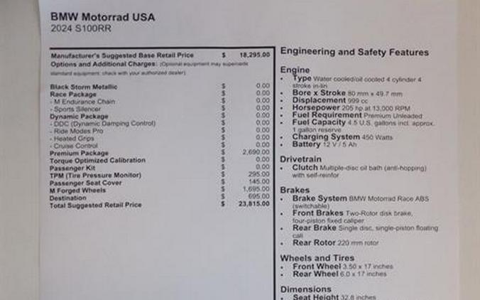 2024 BMW S 1000 RR