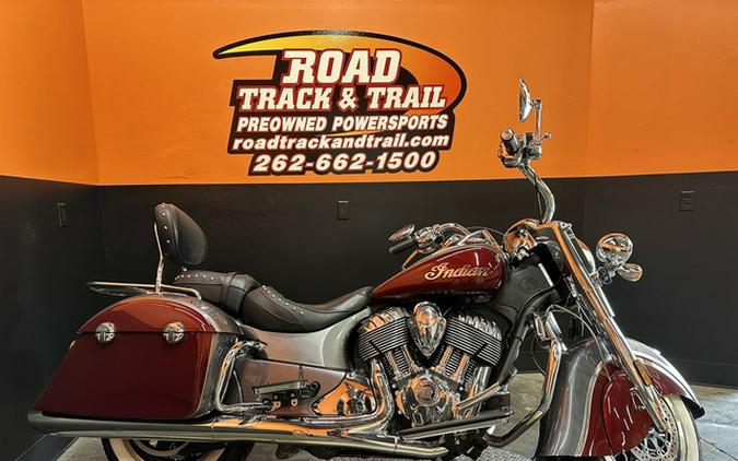 2017 Indian Springfield Steel Gray Over Burgundy Metallic