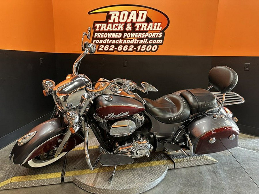 2017 Indian Springfield Steel Gray Over Burgundy Metallic
