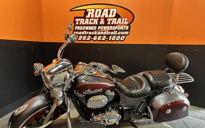 2017 Indian Springfield Steel Gray Over Burgundy Metallic