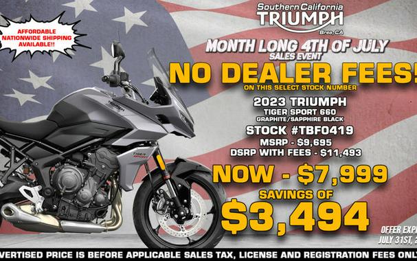 2023 Triumph Tiger Sport 660 Graphite / Sapphire Black